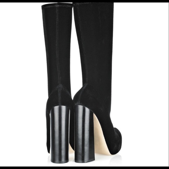 Alexander Wang Alana Velvet Boots - Picture 2 of 8